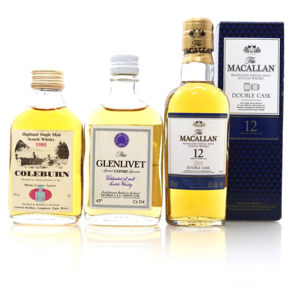Speyside Single Malt Miniatures x 3 / includes Coleburn 1980