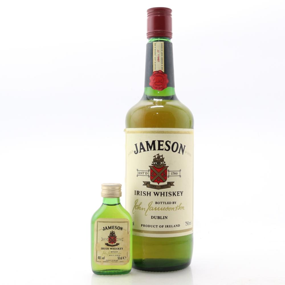 Jameson Irish Whiskey 1980s / with Miniature