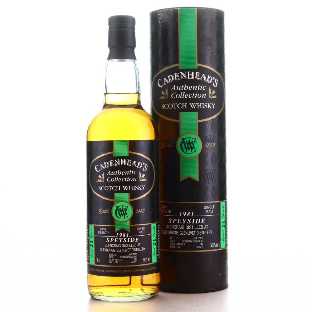 Glencraig 1981 Cadenhead's 21 Year Old