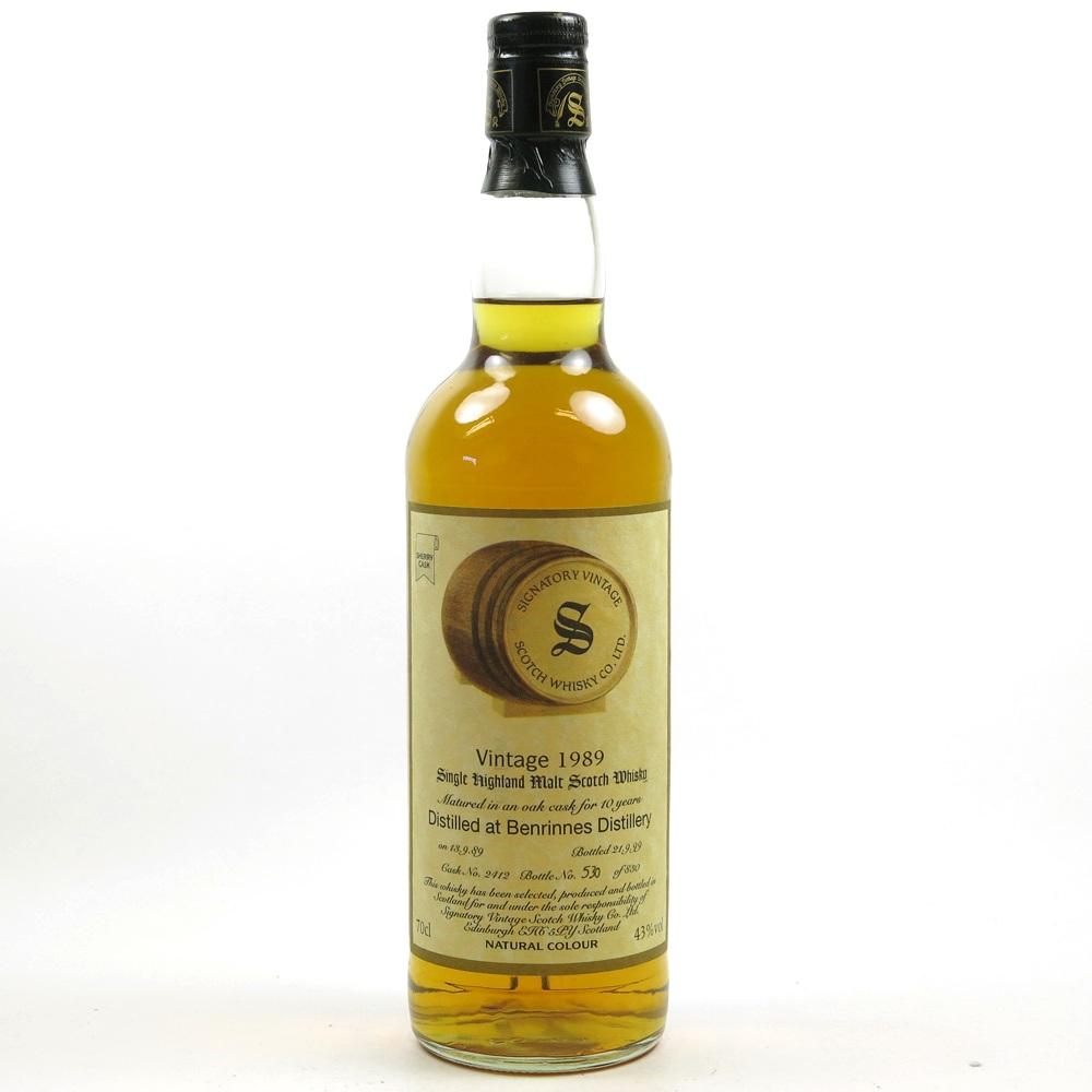 Benrinnes 1989 Signatory Vintage 10 Year Old