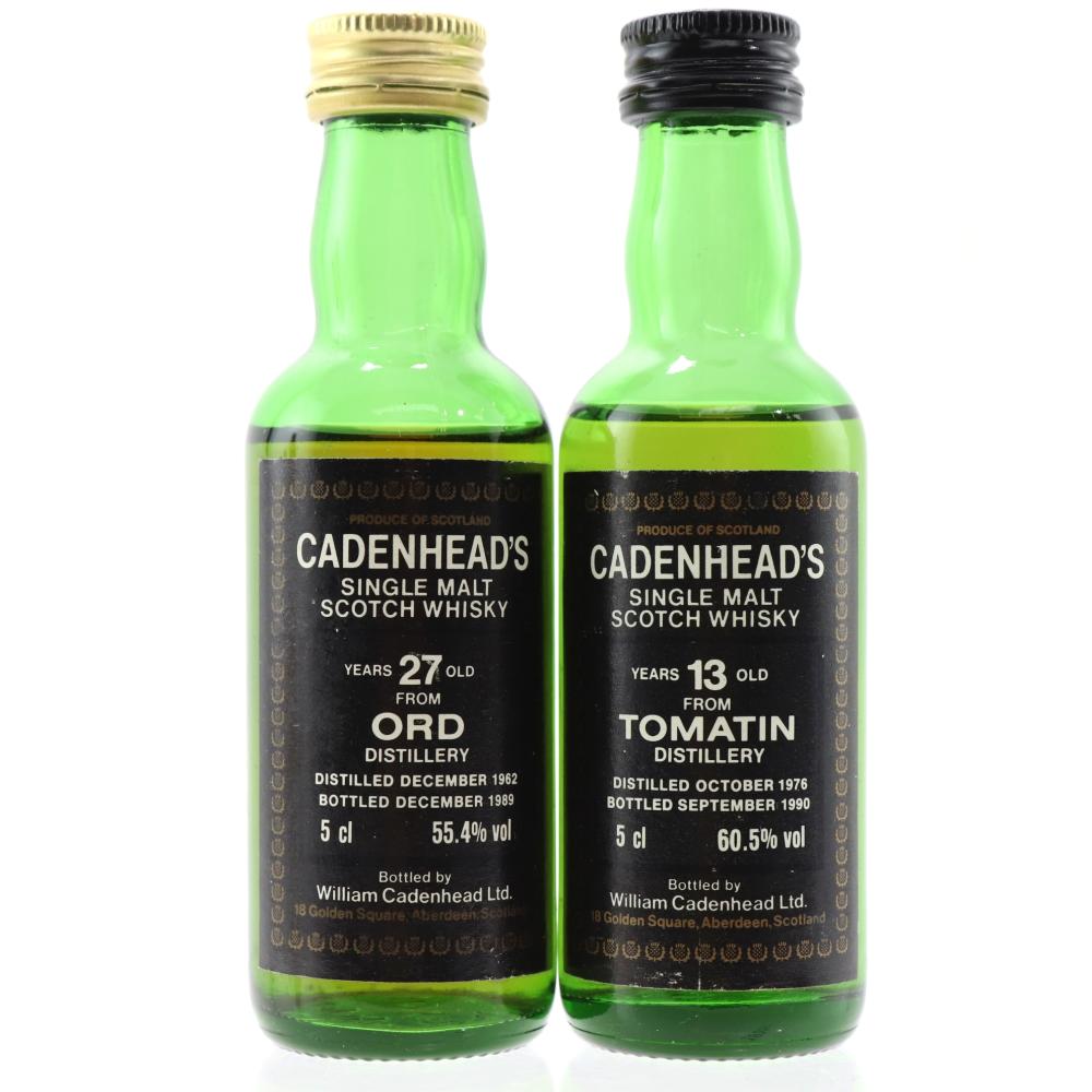 Highland Cadenhead's Miniatures 2 x 5cl / including Glen Ord 1962 27 year old