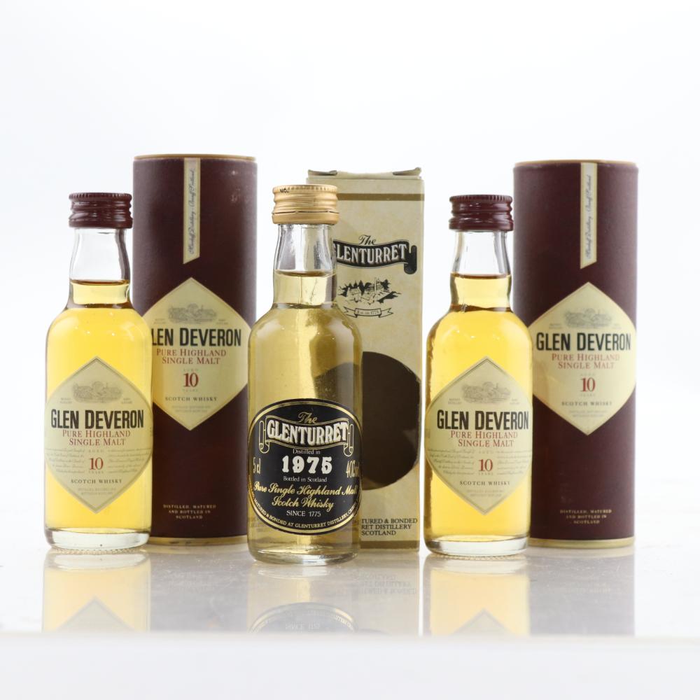 Highland Miniature Selection 3 x 5cl / Including Glenturret 1975