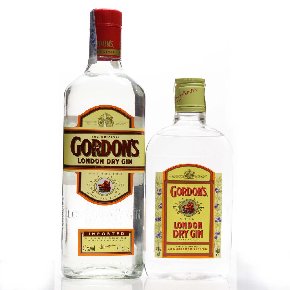 Gordon's London Dry Gin 1990s 50cl & 70cl