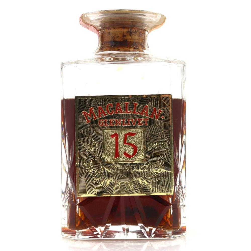 Macallan 15 Year Old Gordon and MacPhail Decanter 1970s / Co. Pinerolo Import