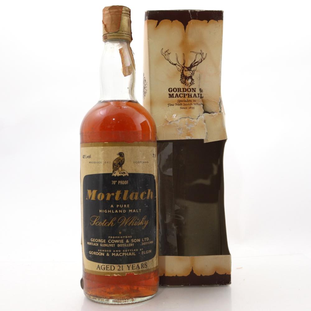 Mortlach 21 Year Old Gordon and MacPhail 1970s / Co. Pinerolo Import