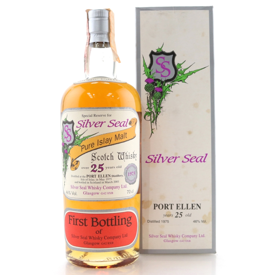 Port Ellen 1975 Silver Seal 25 Year Old / First Bottling