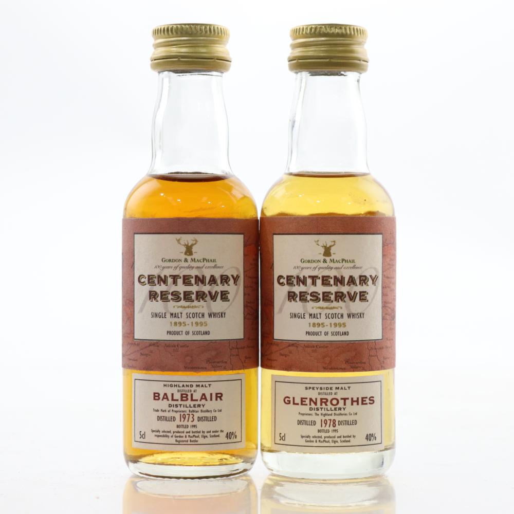 Gordon and MacPhail Centenary Reserve Miniature Selection 2 x 5cl