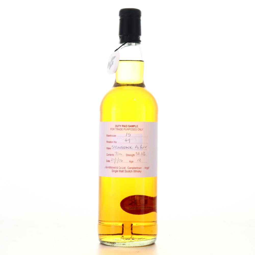 Springbank 2006 Duty Paid Sample 12 Year Old / Fresh Sherry Butt