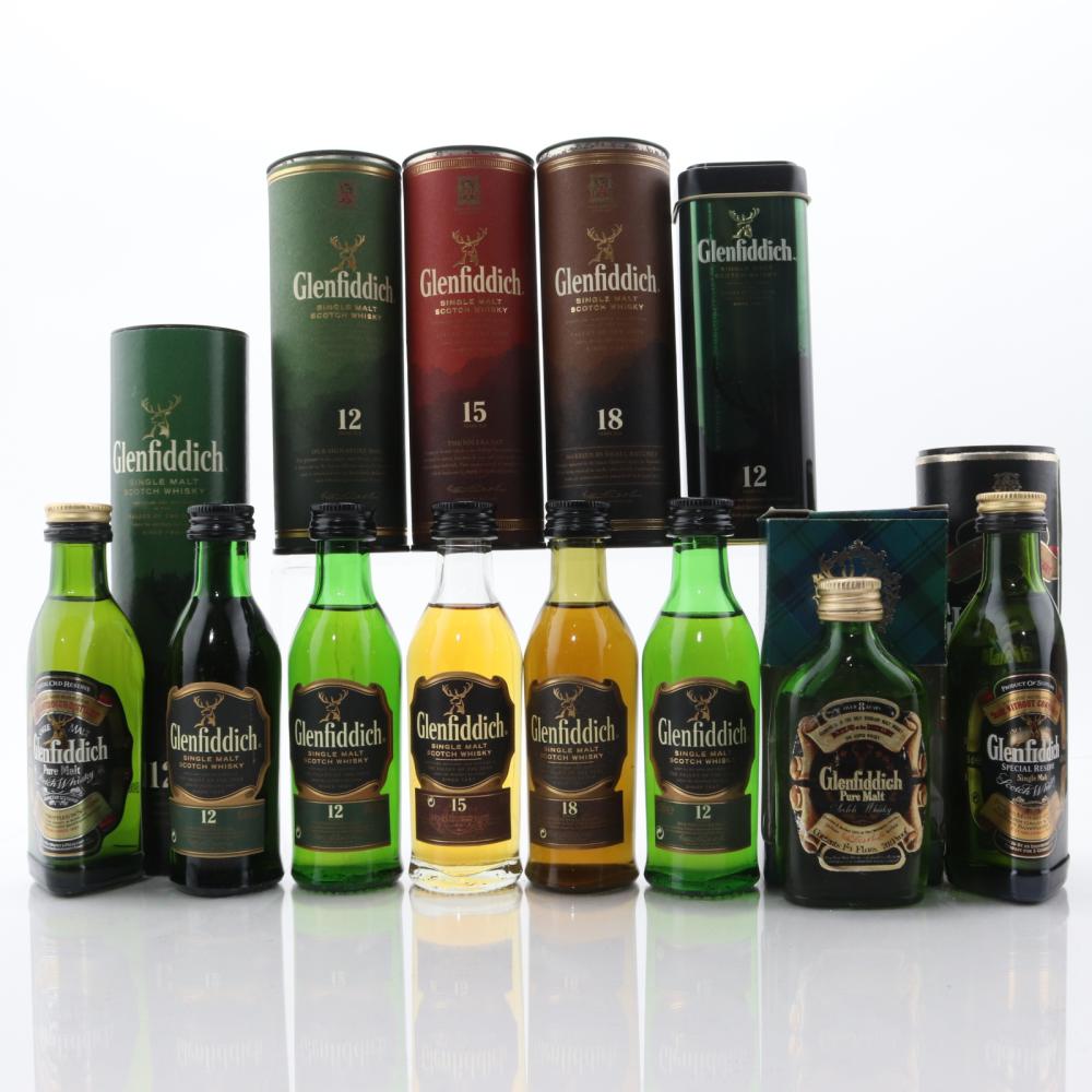 Glenfiddich Miniature Selection x 8