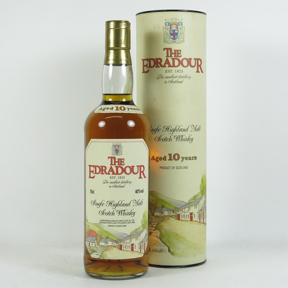 Edradour 10 Year Old and Poster 1980s