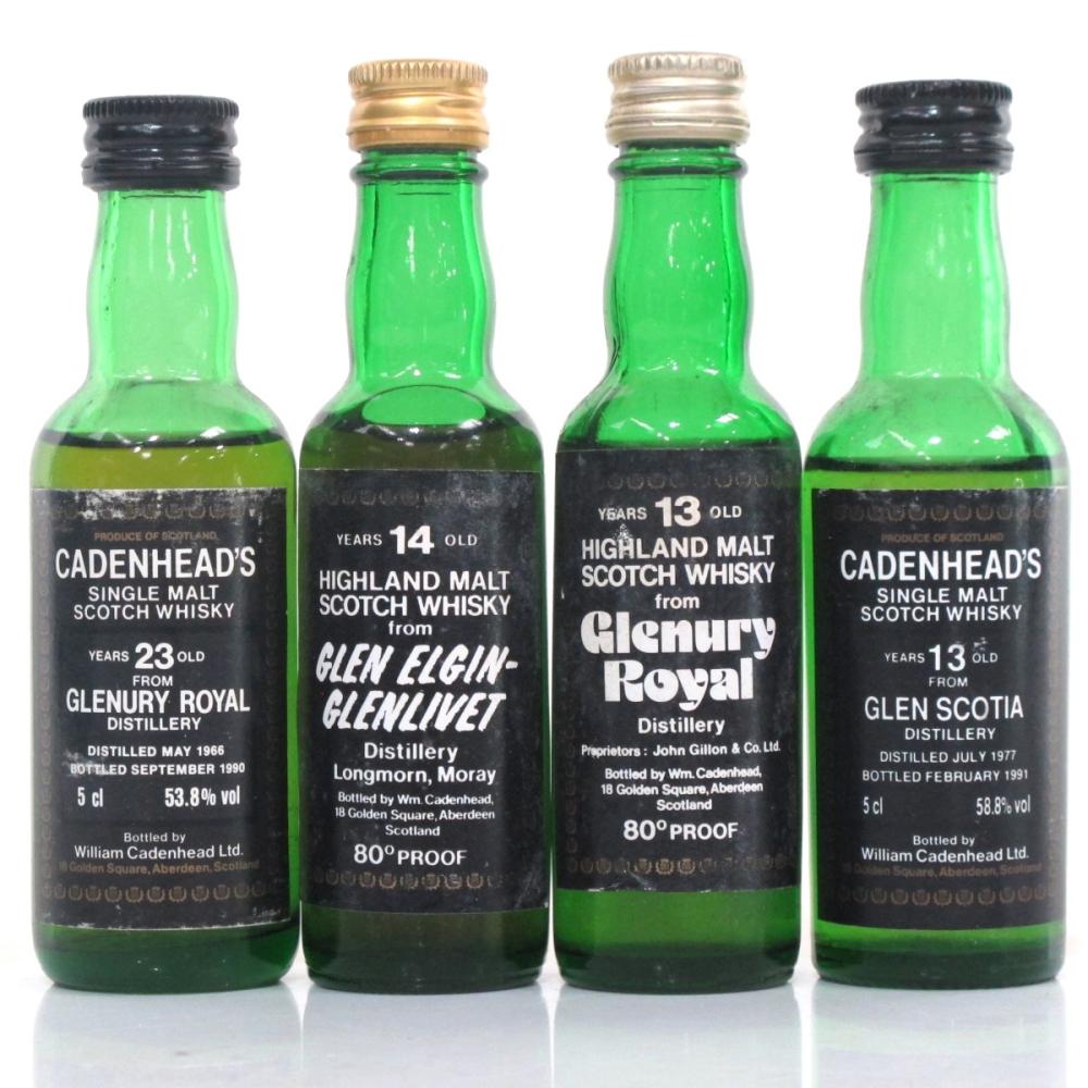 Cadenhead's Miniatures Selection x 4 / Including Glenury Royal 1966