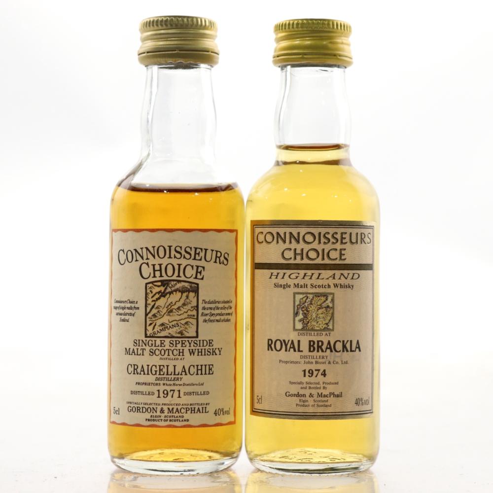 Gordon and MacPhail Miniature Selection x 2 / including Craigellachie 1971