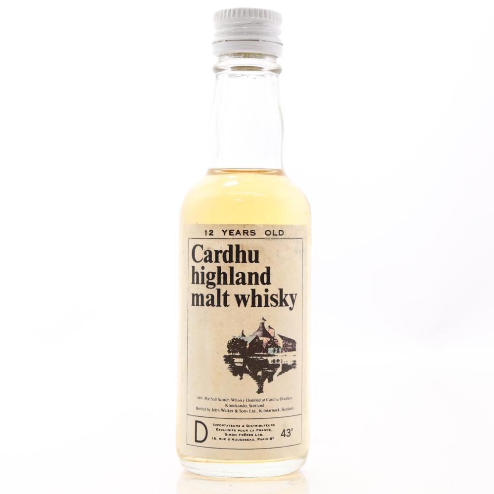 Cardhu 12 Year Old Miniature 1970s / French Import