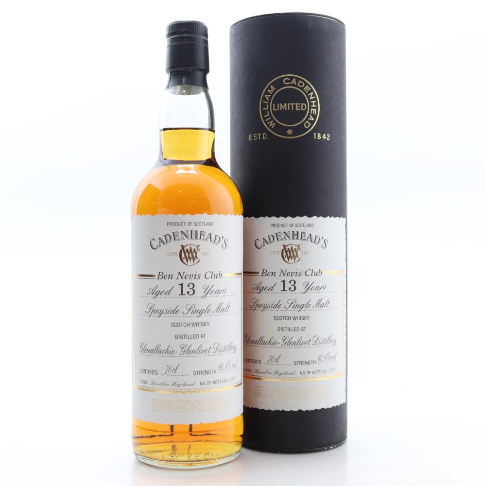 Glenallachie 13 Year Old Cadenhead's Ben Nevis Club