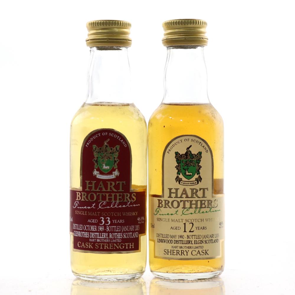 Hart Brothers Miniature Selection 2 x 5cl / including Glenrothes 1969
