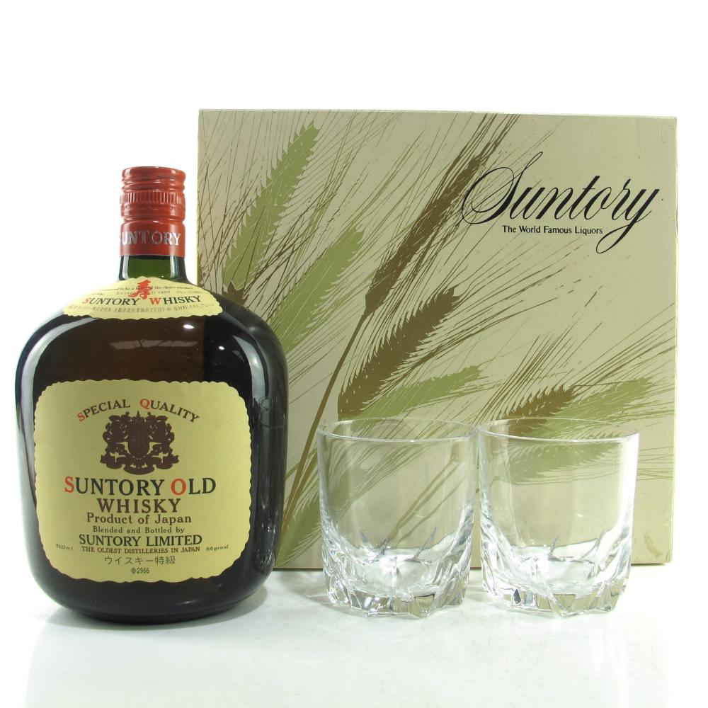 Suntory Old Whisky Gift Pack 76cl / includes 2 x Glasses