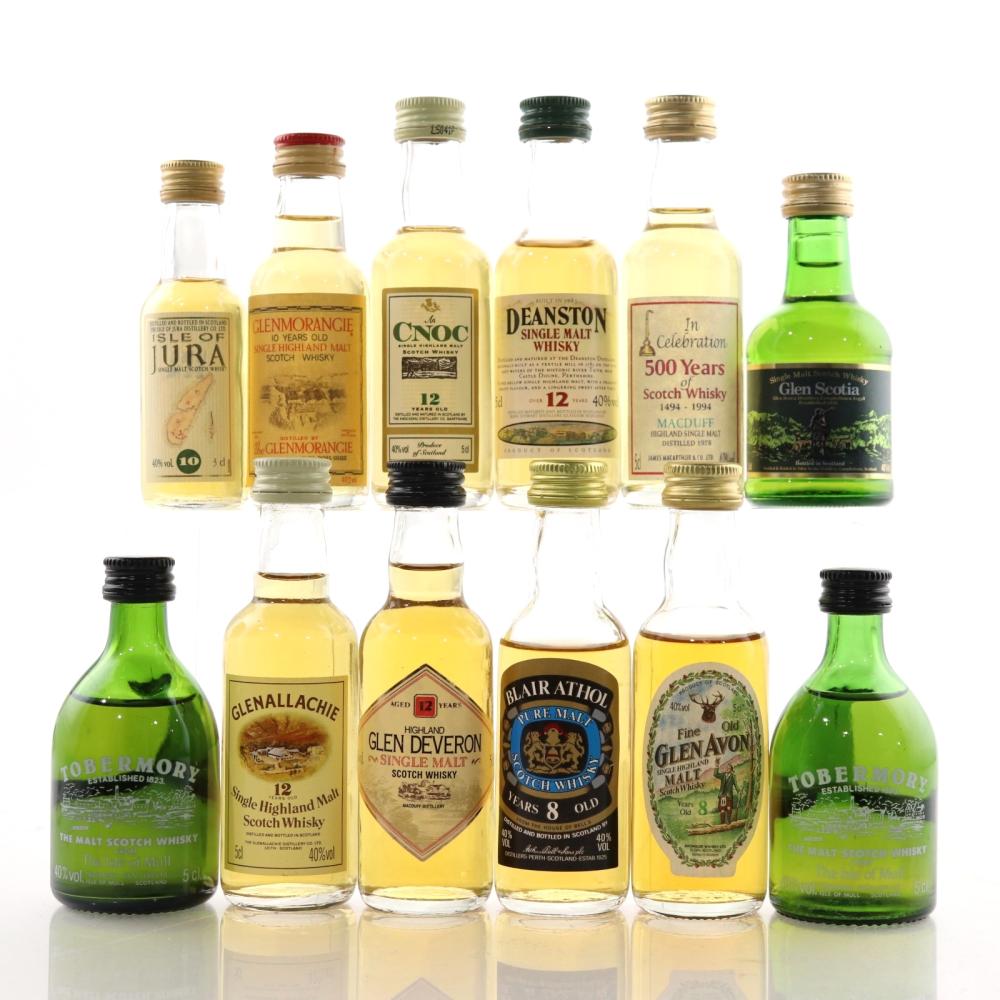 Single Malt Scotch Whisky Miniature Selection x 12
