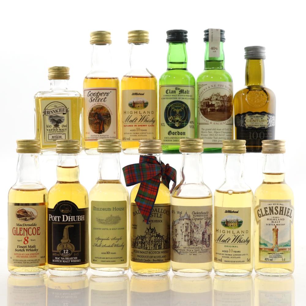 Miscellaneous Whisky Miniature Selection x 13