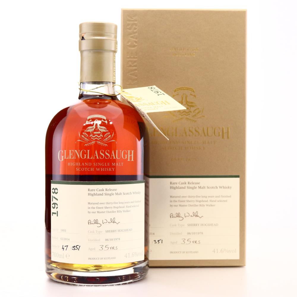 Glenglassaugh 1978 Single Sherry Cask 35 Year Old Cask #1803
