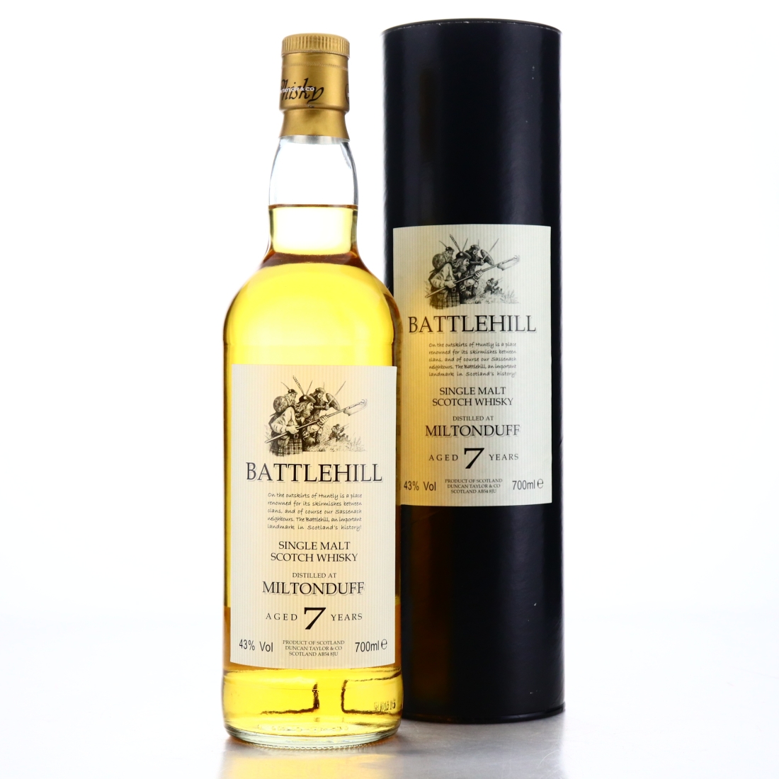 Miltonduff 7 Year Old Battlehill