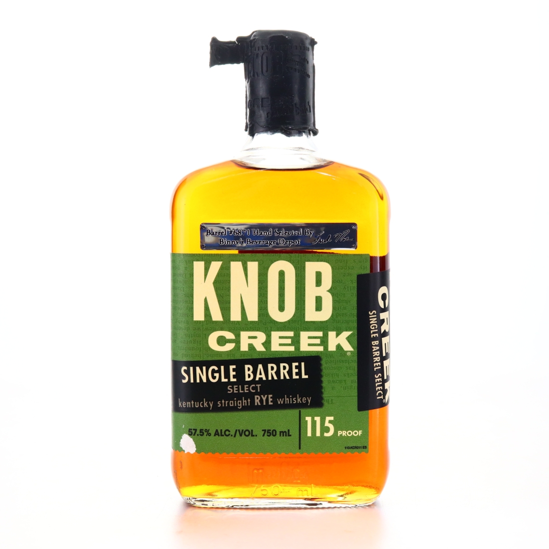 Knob Creek Single Barrel Rye #6871 / Binny's Beverage Depot