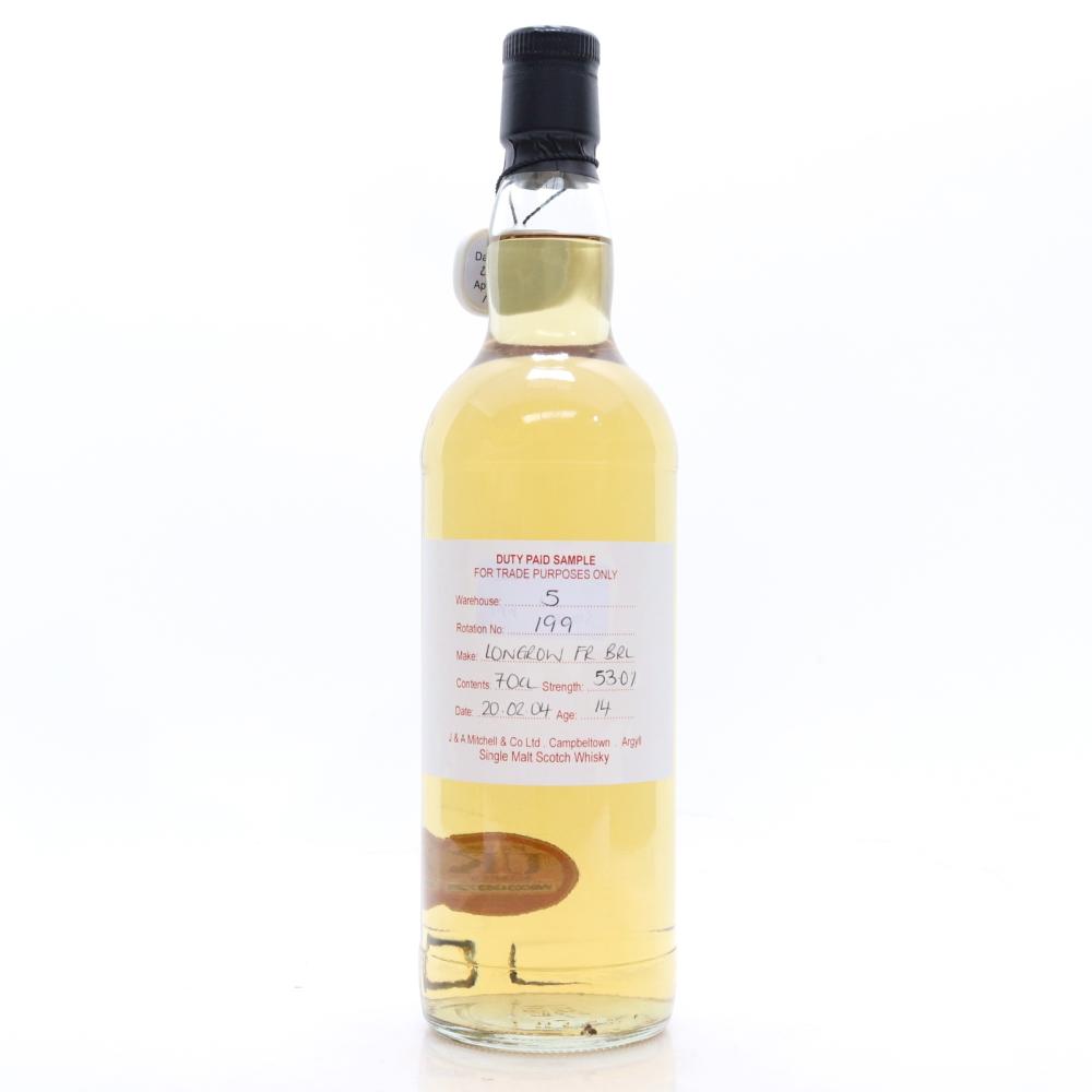Longrow 2004 Duty Paid Sample 14 Year Old / Fresh Rum Barrel