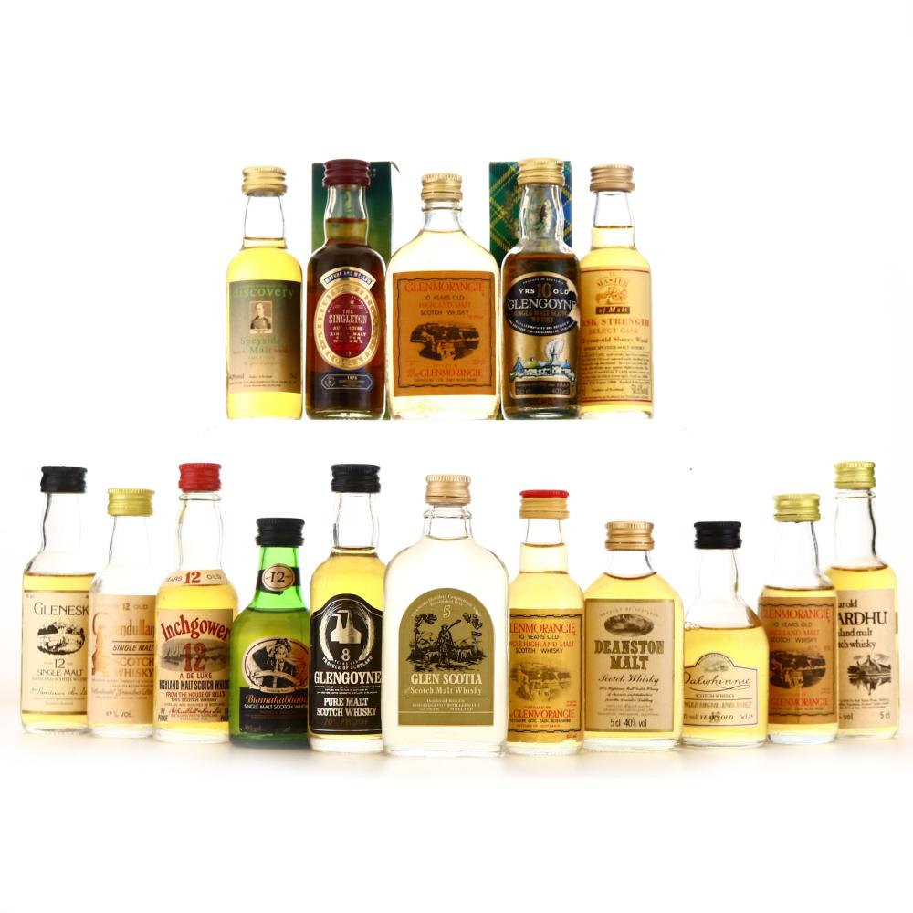 Single Malt Miniatures x 14