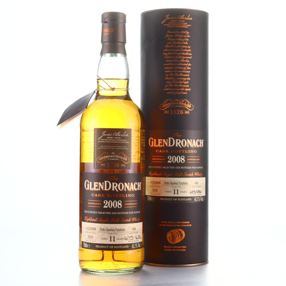 Glendronach 2008 Single PX Cask 11 Year Old #649/ Taiwan