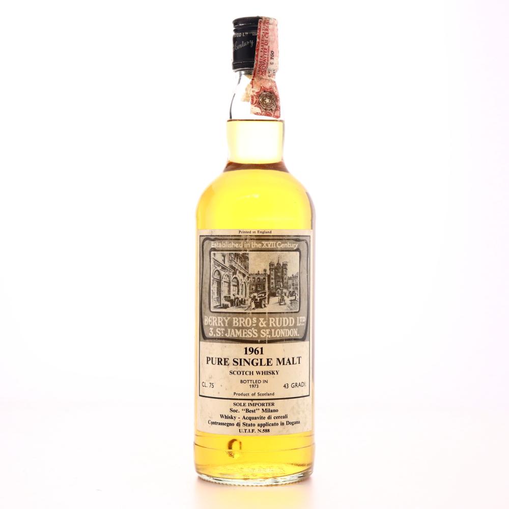 Berry Brothers and Rudd 1961 Pure Single Malt 1973