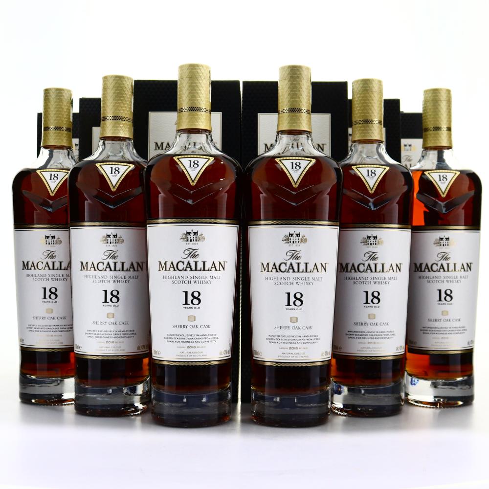 Macallan 18 Year Old 2018 Release 6 x 70cl / Case