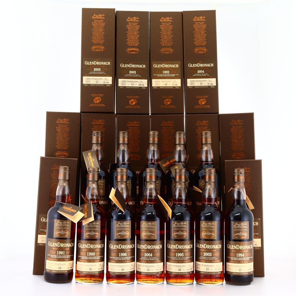 Glendronach Single Cask Batch #14 Collection 12 x 70cl