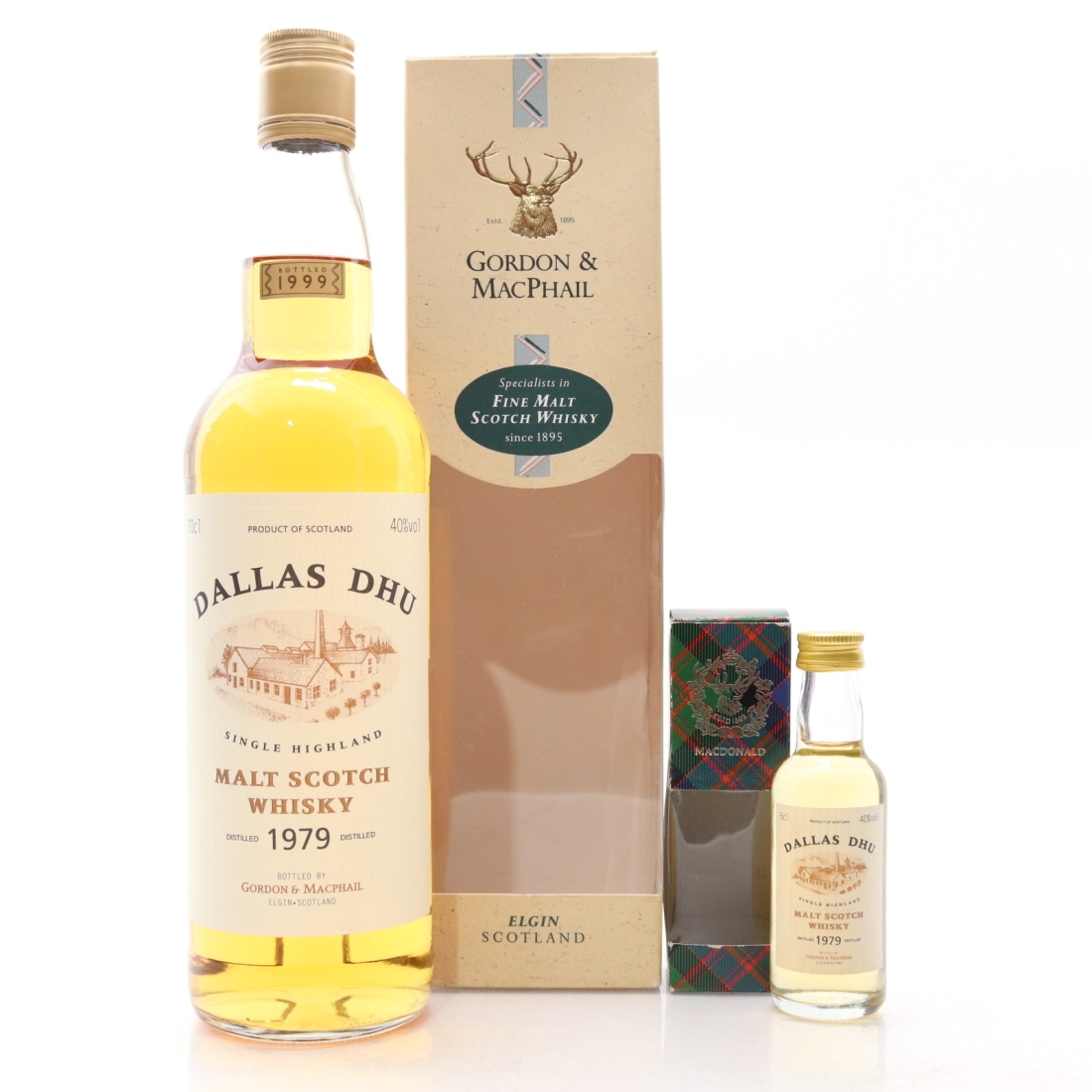 Dallas Dhu 1979 Gordon and MacPhail / with Miniature 5cl