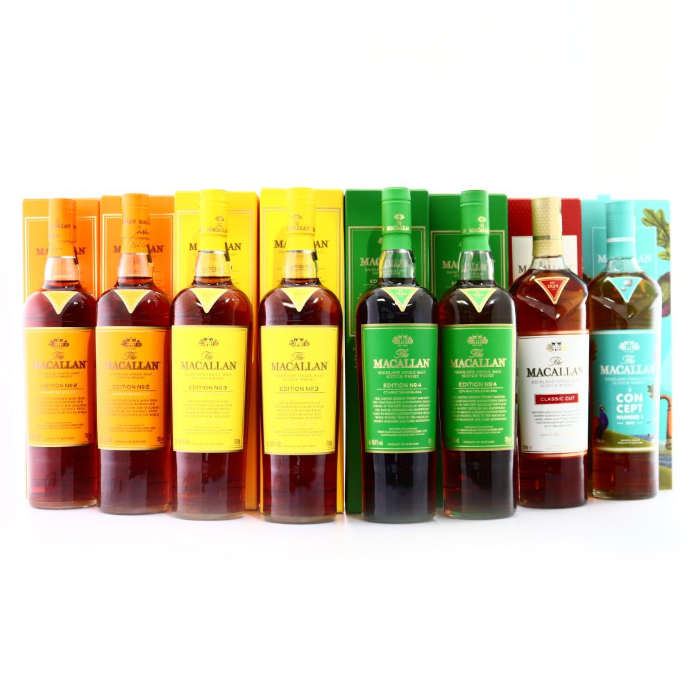 Macallan Selection 8 x 70cl / including Editions