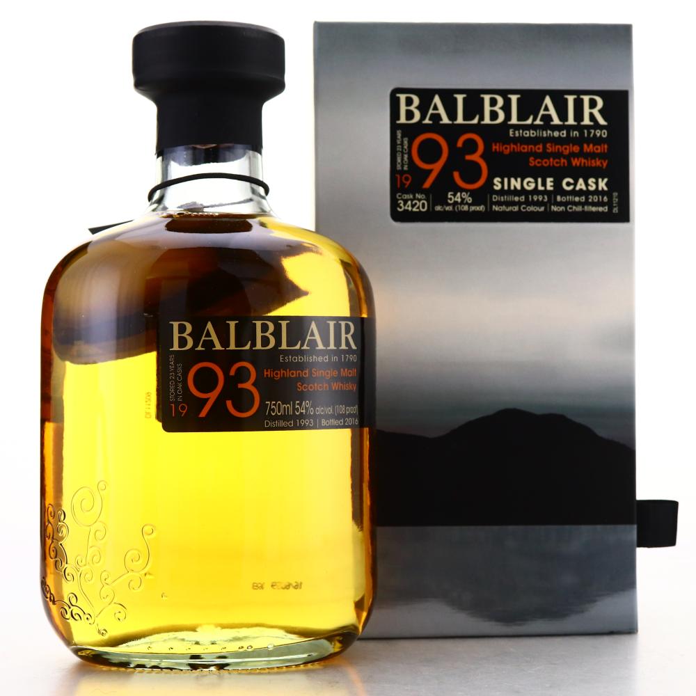 Balblair 1993 Single Cask 23 Year Old #3420 75cl / US Import
