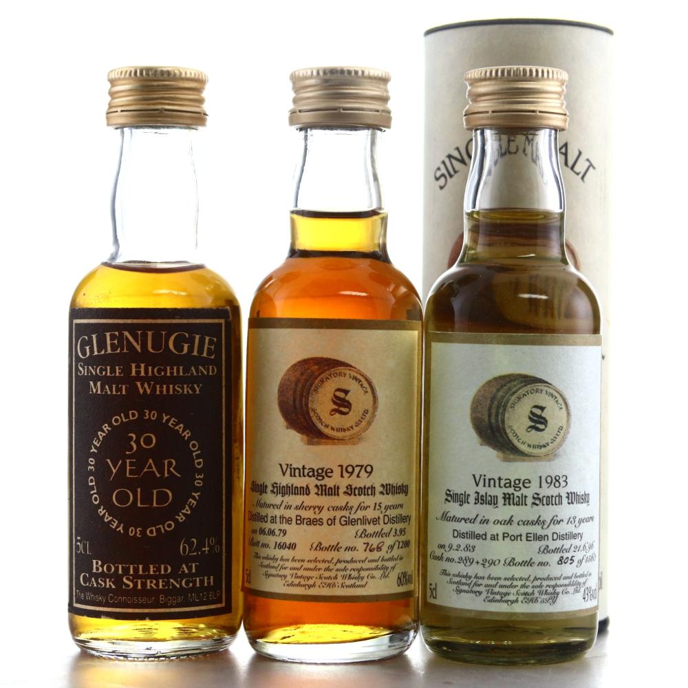 Glenugie, Braes of Glenlivet & Port Ellen Miniatures x 3