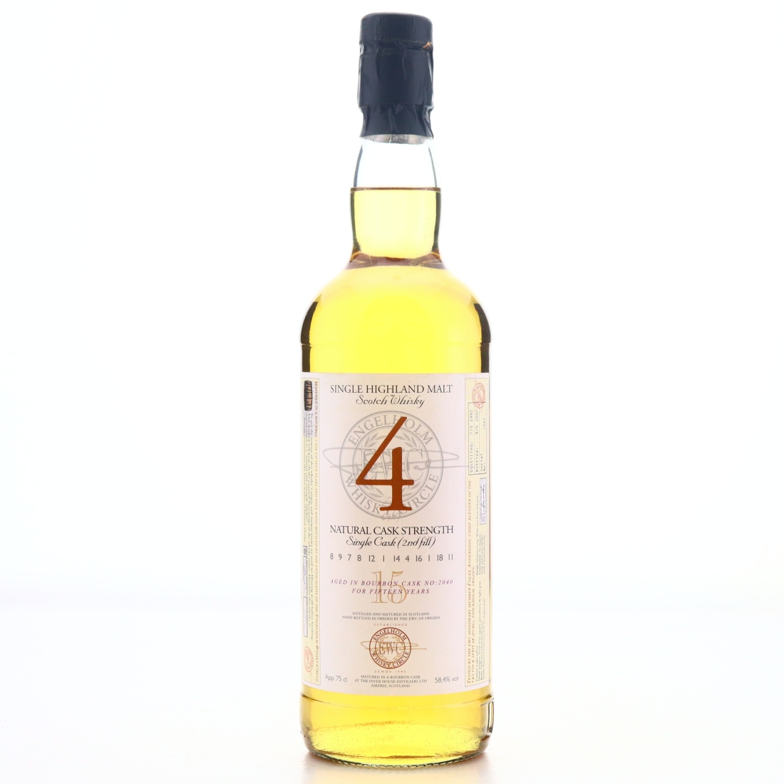 Highland Single Malt 1992 Engelholm Whisky Circle 15 Year Old 75cl