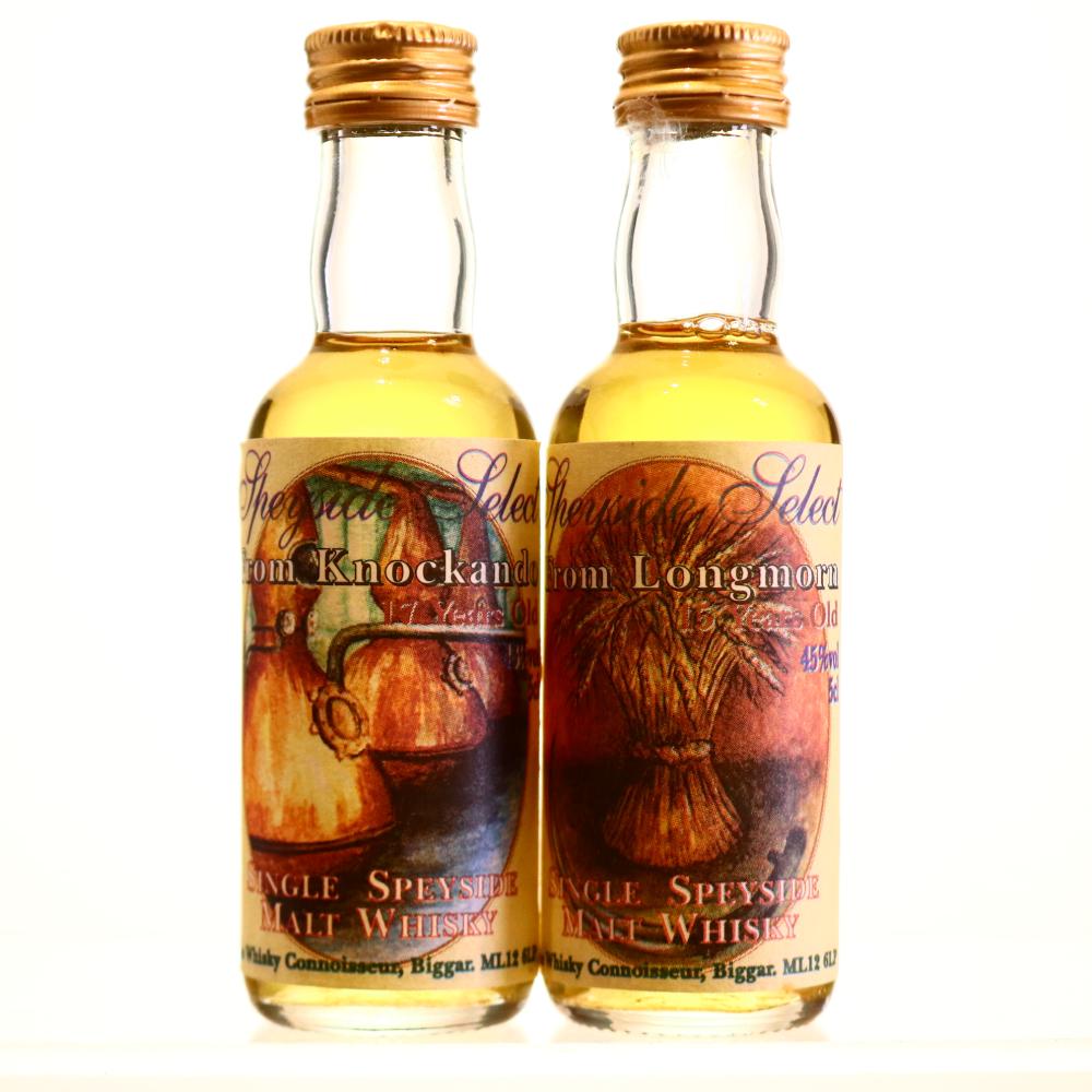 Knockando & Longmorn Whisky Connoisseur Miniatures x 2