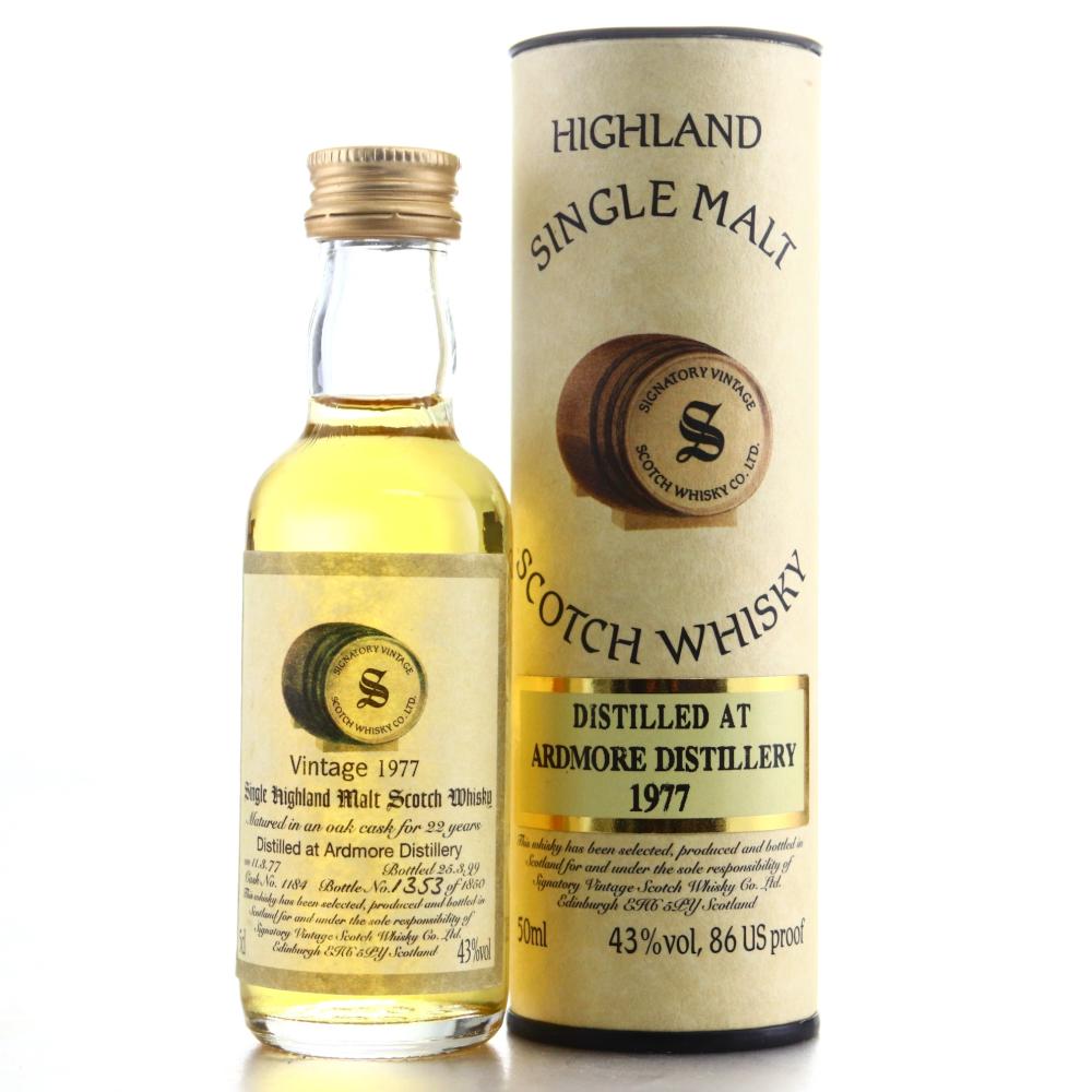 Ardmore 1977 Signatory Vintage 22 Year Old Miniature