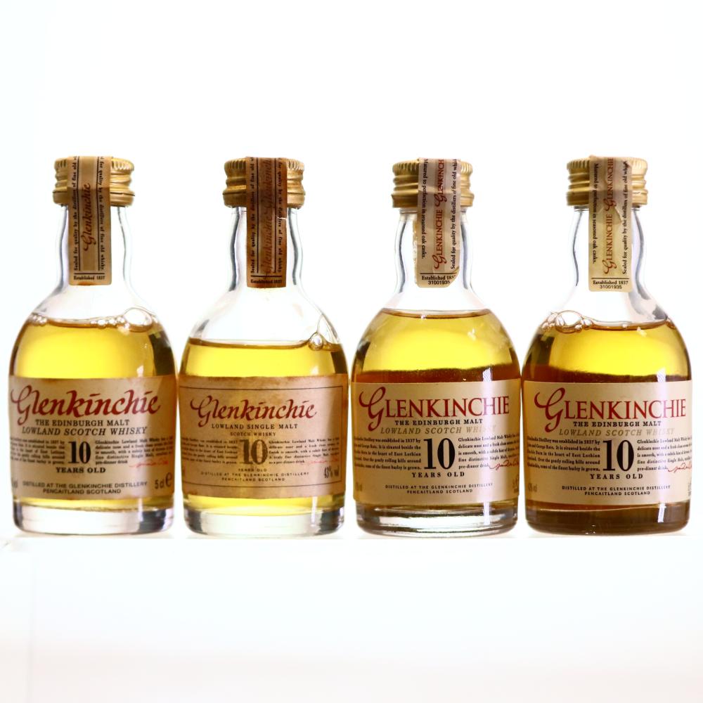 Glenkinchie 10 Year Old Miniatures x 4