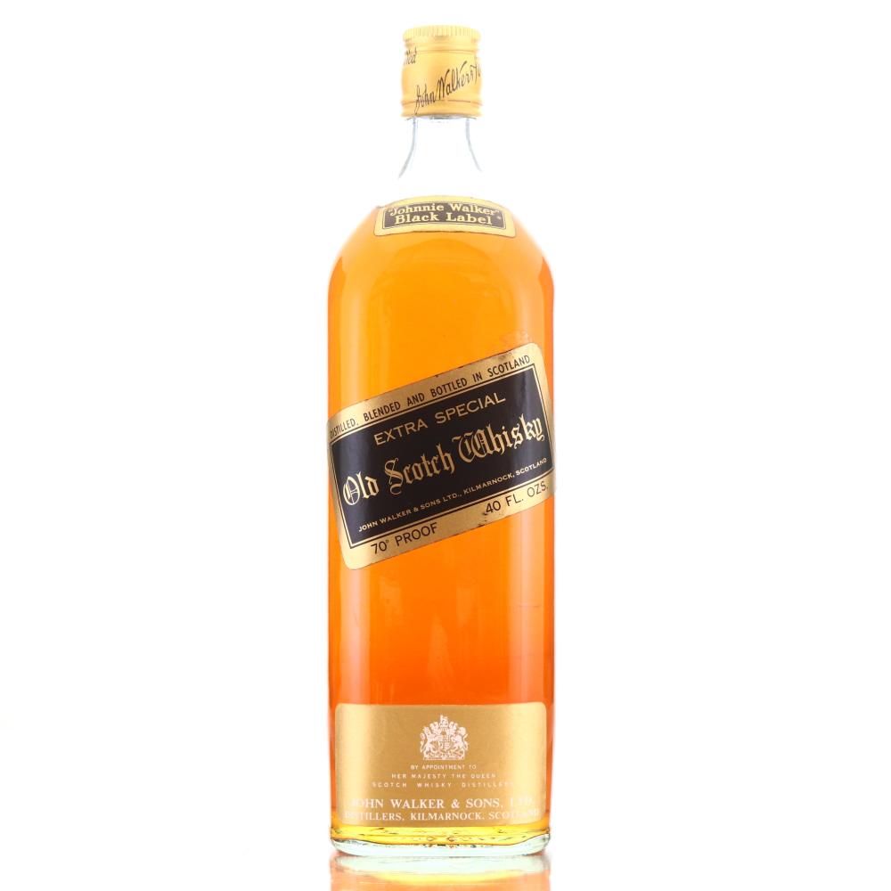 Johnnie Walker Black Label 40 Fl Oz 1970s