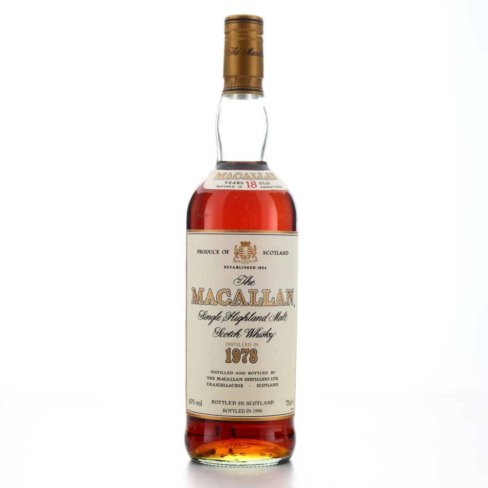 Macallan 1978 18 Year Old 75cl / Duty Free