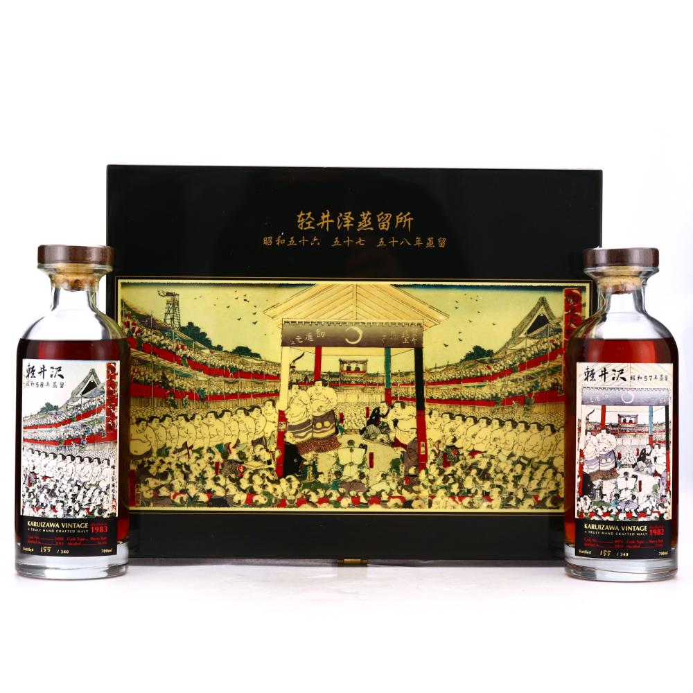 Karuizawa 1983 & 1982 Honor Sumo 2 x 70cl