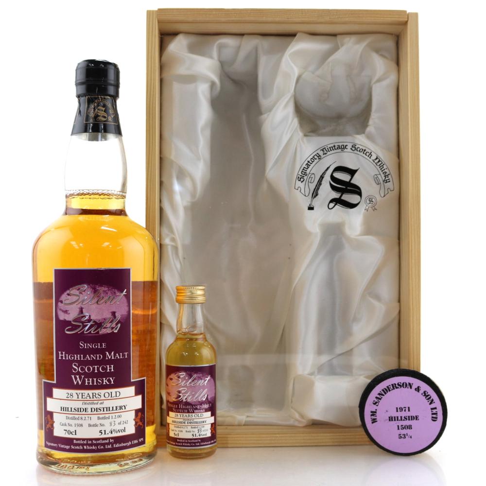 Hillside 1971 Signatory Vintage 28 Year Old with Miniature 5cl / Silent Stills