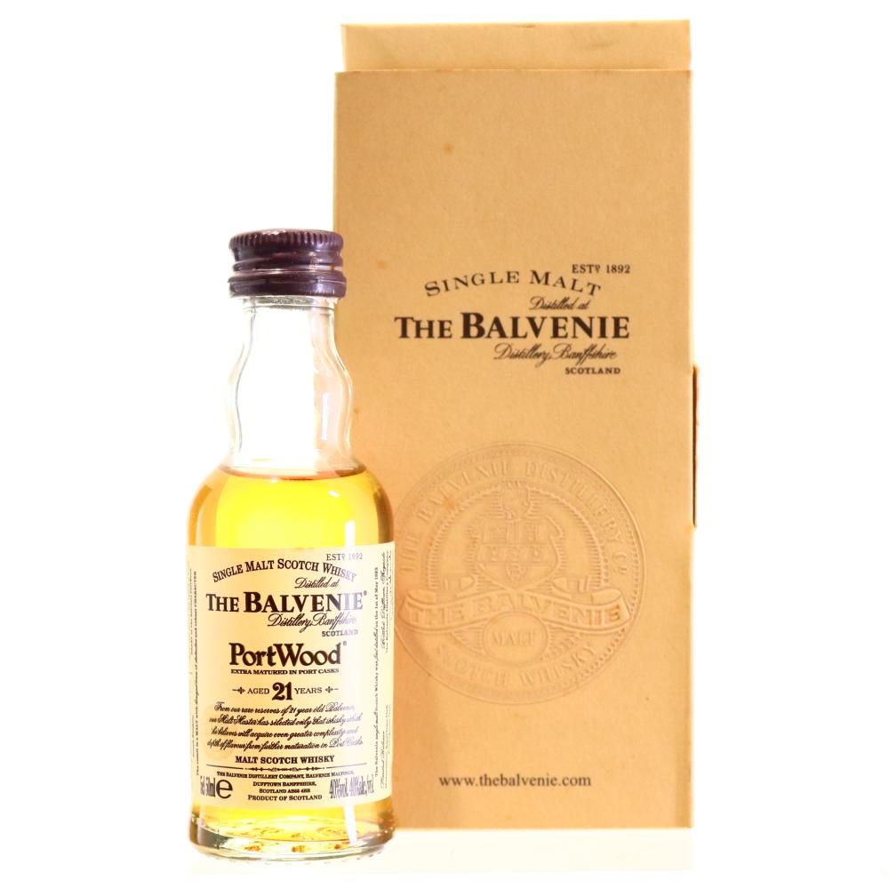 Balvenie 21 Year Old Port Wood Miniature / Taiwanese Import