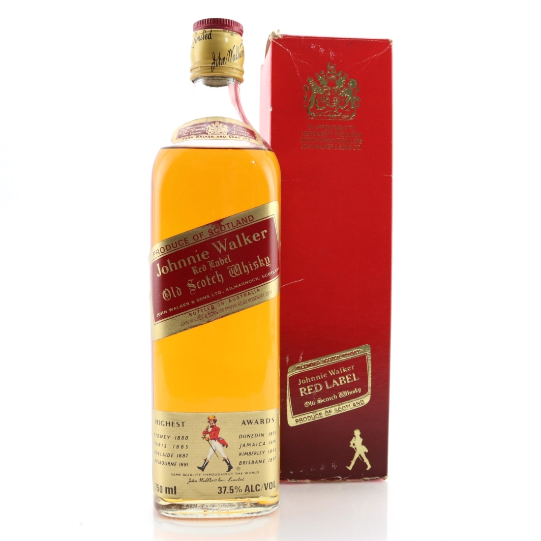 Johnnie Walker Red Label 1980s / Bottled in Australia