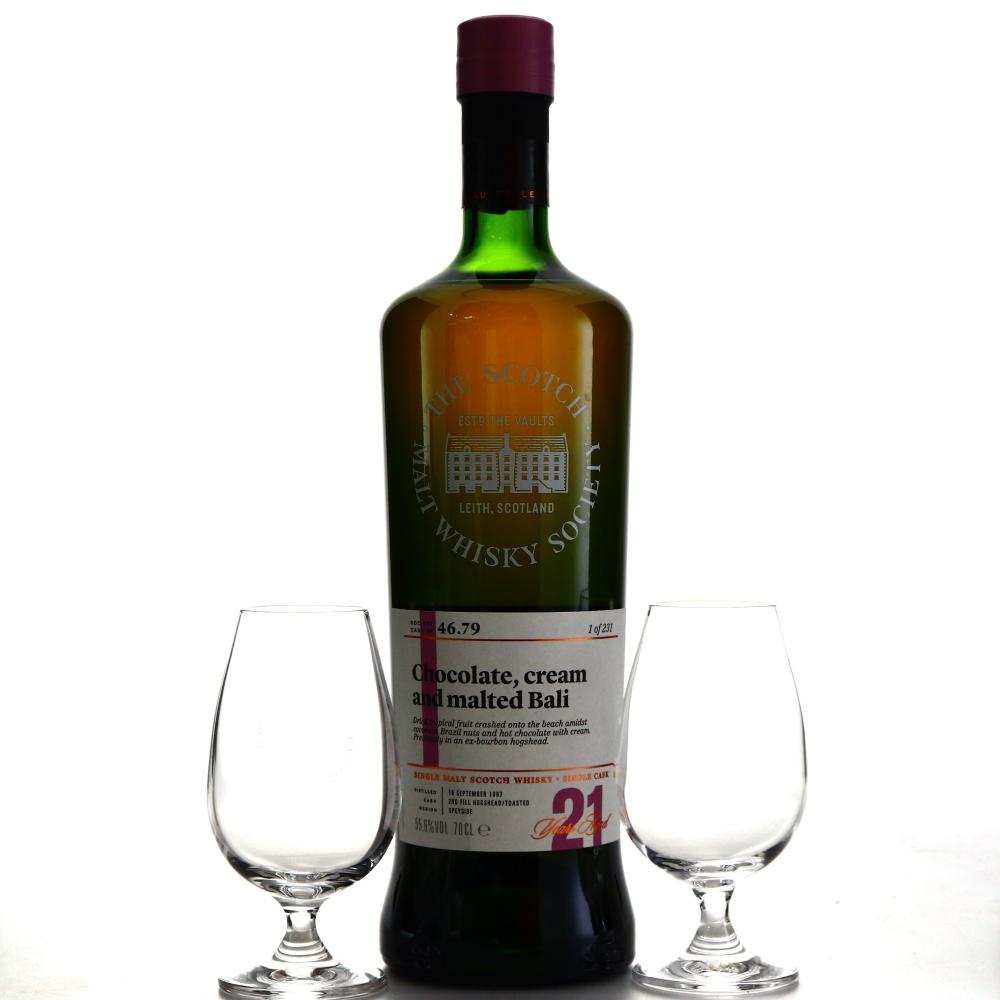 Glenlossie 1997 SMWS 21 Year Old 46.79 / with 2 x Tasting Glasses