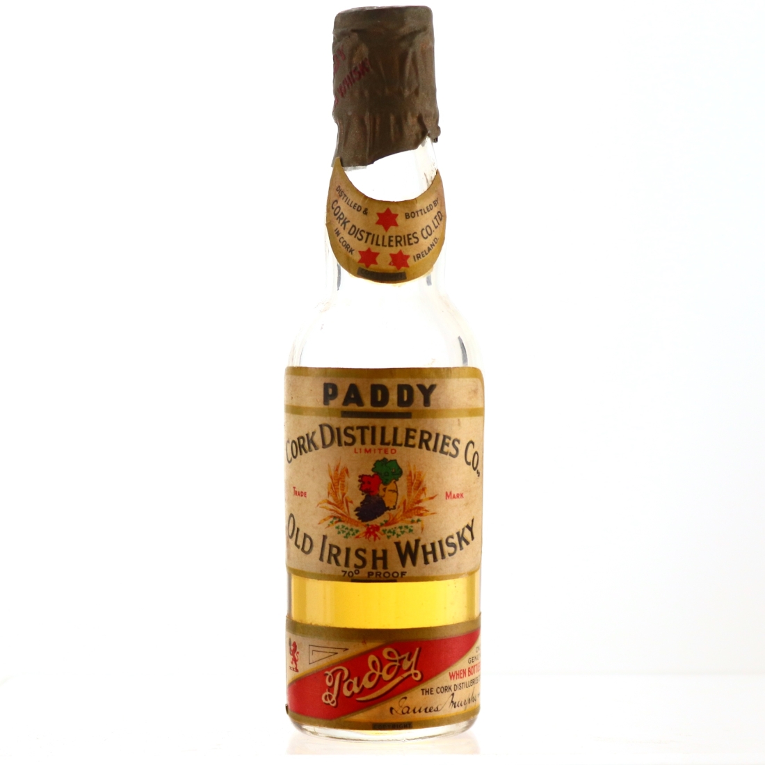 Paddy Old Irish Whiskey Miniature 1964