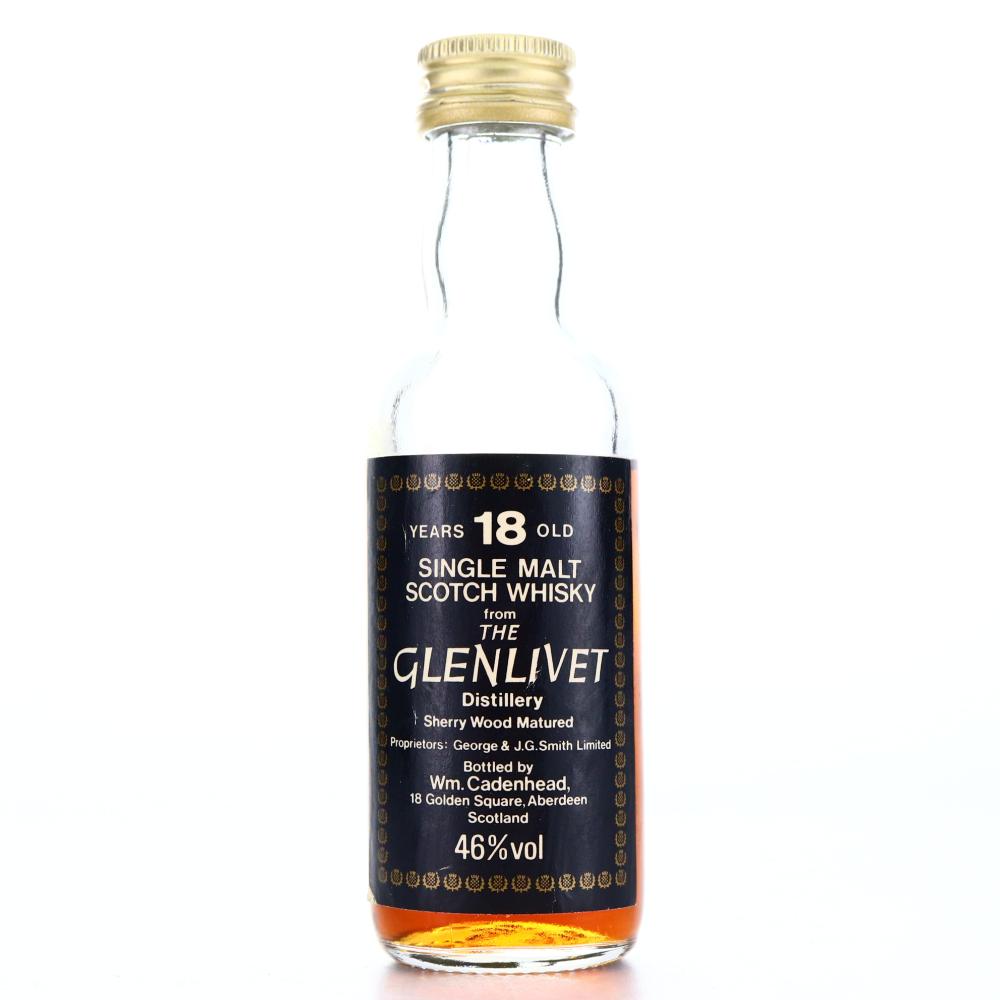 Glenlivet 18 Year Old Cadenhead's Miniature 1980s