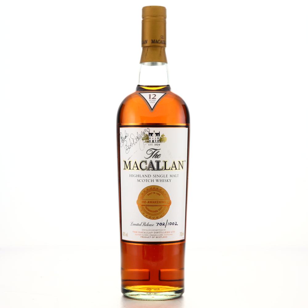 Macallan Re-Awakening 12 Year Old - Signed by Bob Dalgarno