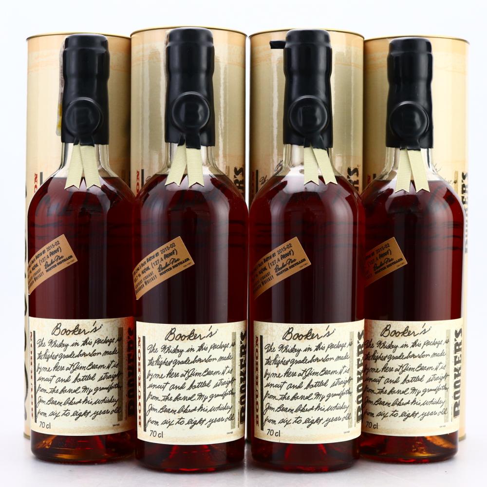 Booker's 7 Year Old Kentucky Straight Bourbon #2015-02 4x 70cl